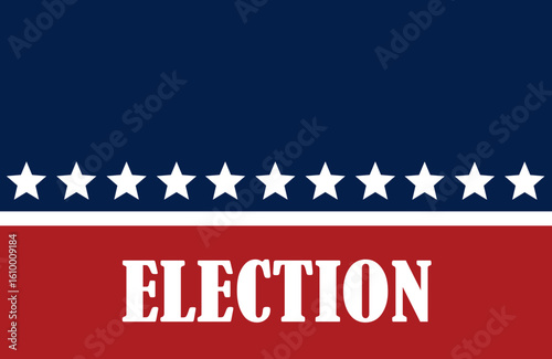 Republican VS democrat political parties USA flag symbol vector illustration. USA presidential campaign American political election vote. US patriotic sign.  Presidential election. Vote in USA banner.