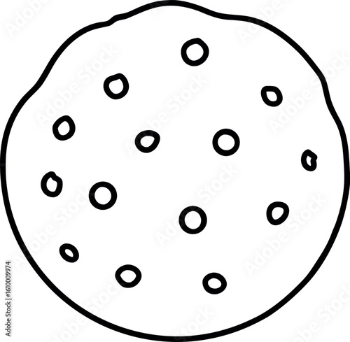 Chocolate Chip Cookie Vector