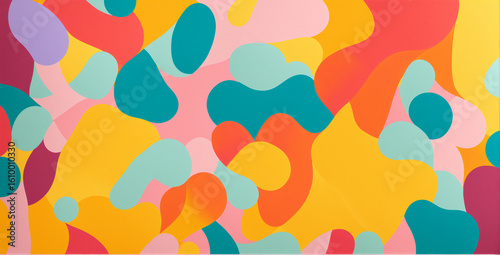 abstract colorful organic f...