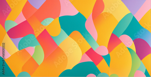 abstract colorful organic f...