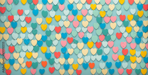 colorful heart pattern on l...