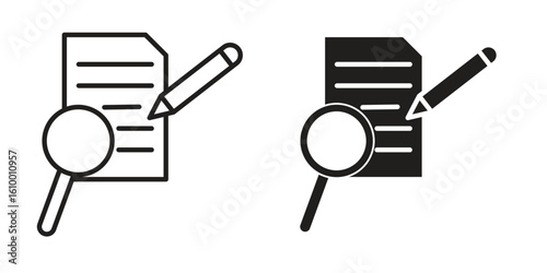 Defining icon outline vector Thin line. flat vector simple elements.