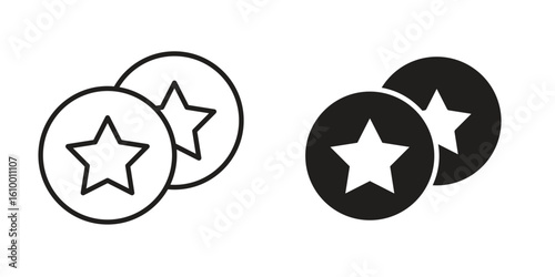 Earn point icon outline vector Thin line. flat vector simple elements.