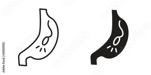 Endoscopy icon outline vector Thin line. flat vector simple elements.