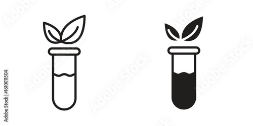 GMO icon outline vector Thin line. flat vector simple elements.