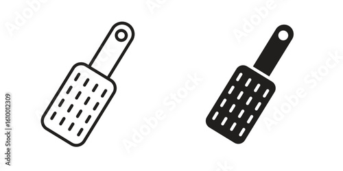Microplane grater icon outline vector Thin line. flat vector simple elements.