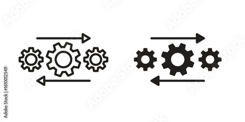 Operation icon outline vector Thin line. flat vector simple elements.