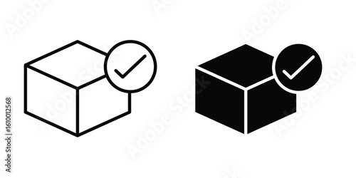Order receive icon outline vector Thin line. flat vector simple elements.