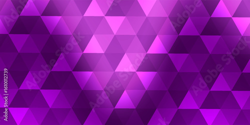 Dark Purple vector shining triangular background. Creative geometric illustration in Origami style with gradient. A new texture for your design.