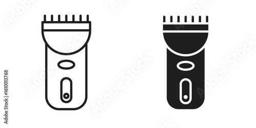 Trimmer icon outline vector Thin line. flat vector simple elements.