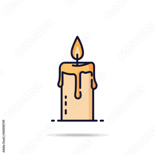 Relaxing Warm Glow, Calm Home Environment, Digital Illustration