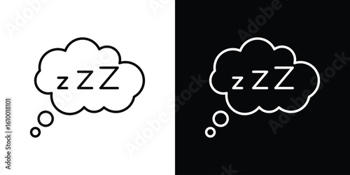 Zzz icon vectors - high quality black style vector icons