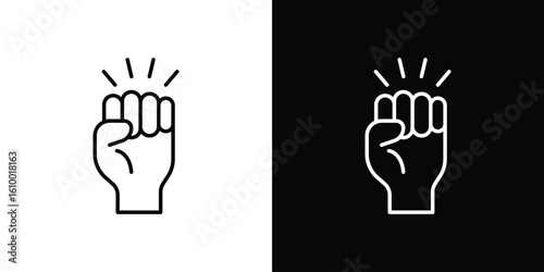 Will power icon vectors - high quality black style vector icons