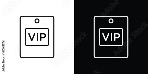VIP icon vectors - high quality black style vector icons