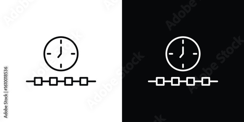 Timeline icon vectors - high quality black style vector icons