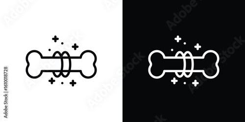 Strong healthy bones icon vectors - high quality black style vector icons