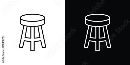 Stool icon vectors - high quality black style vector icons