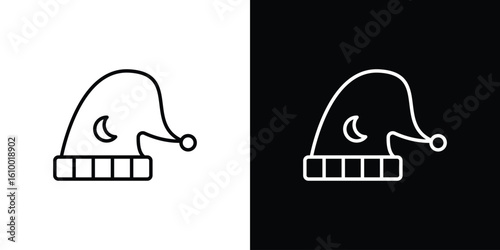 Sleeping Hat icon vectors - high quality black style vector icons