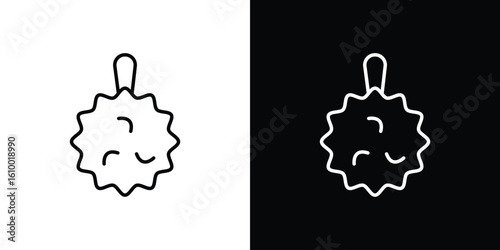 Shower sponge ball icon vectors - high quality black style vector icons