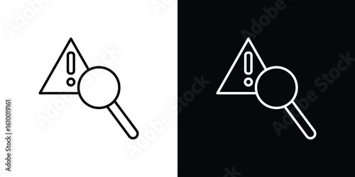 Risk analysis icon vectors - high quality black style vector icons