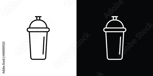 Protein shake icon vectors - high quality black style vector icons
