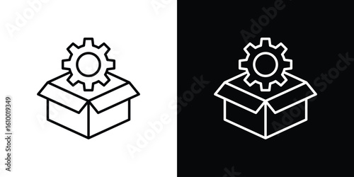 Product management icon vectors - high quality black style vector icons