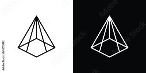 Prism icon vectors - high quality black style vector icons