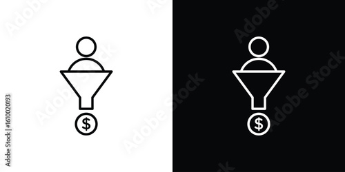 Lead generation icon vectors - high quality black style vector icons