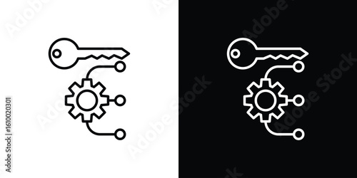 Key factor icon vectors - high quality black style vector icons