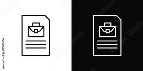 Job description icon vectors - high quality black style vector icons