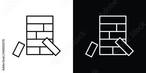 Jenga icon vectors - high quality black style vector icons