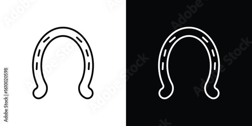 Horseshoe icon vectors - high quality black style vector icons