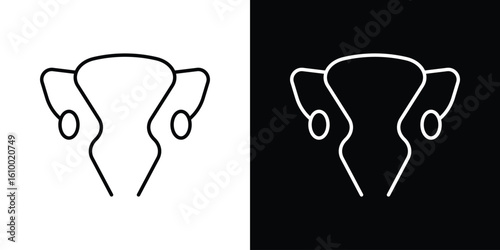 Gynecology icon vectors - high quality black style vector icons