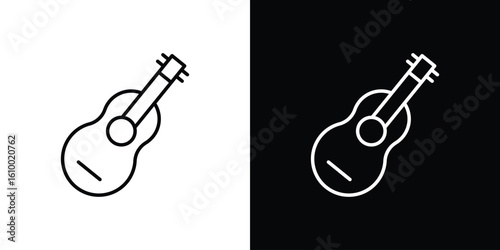 Guitar icon vectors - high quality black style vector icons