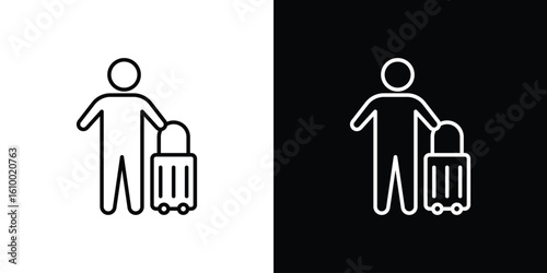 Guest icon vectors - high quality black style vector icons
