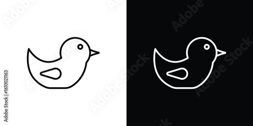 Duck icon vectors - high quality black style vector icons