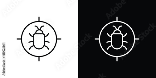 Debug icon vectors - high quality black style vector icons