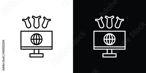 Ddos icon vectors - high quality black style vector icons