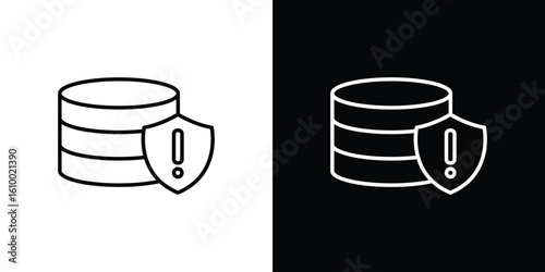 Data loss icon vectors - high quality black style vector icons