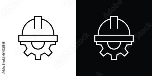 Construction worker icon vectors - high quality black style vector icons