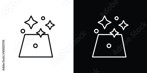 Clean floor surface icon vectors - high quality black style vector icons
