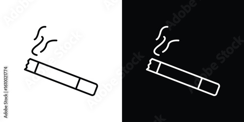 Cigarette icon vectors - high quality black style vector icons