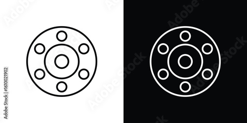 Car bearing icon vectors - high quality black style vector icons