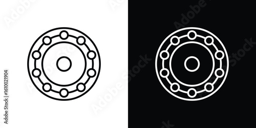 Car bearing icon vectors - high quality black style vector icons