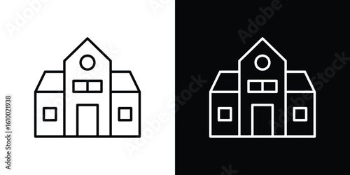 Campus icon vectors - high quality black style vector icons