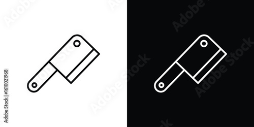 Butcher knife icon vectors - high quality black style vector icons