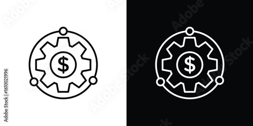 Business model icon vectors - high quality black style vector icons