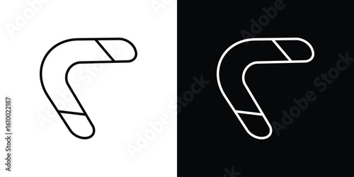 Boomerang icon vectors - high quality black style vector icons