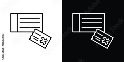Bounced check icon vectors - high quality black style vector icons