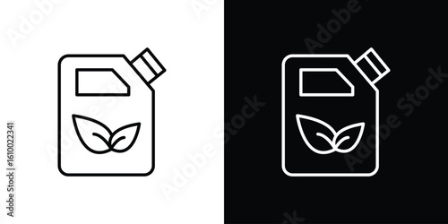 Biofuel canister icon vectors - high quality black style vector icons